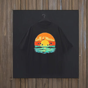 Awesome Gulf of Mexico Beach Palms Summer Vacation T-Shirt