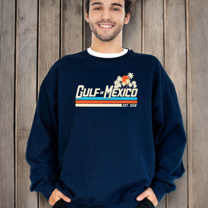 Gulf Of Mexico Est. 1550 Retro Style T-Shirt