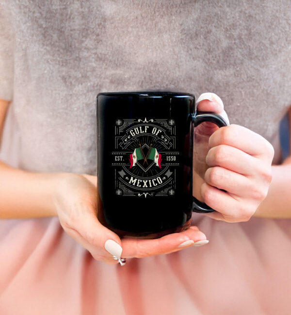 Gulf Of Mexico Mug With Mexican Flag