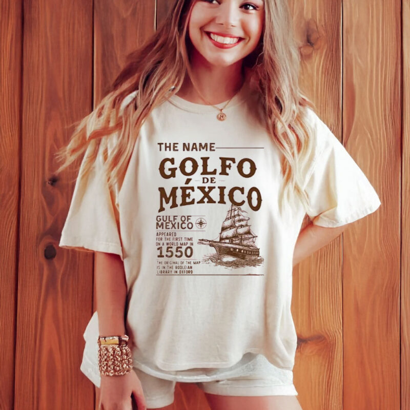 Gulf Of Mexico Name Origin 1550 T-Shirt