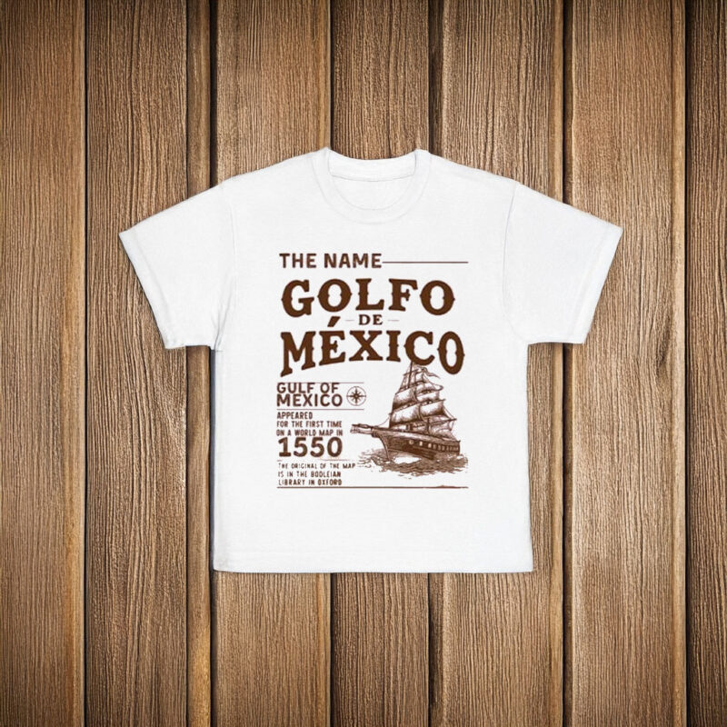 Gulf Of Mexico Name Origin 1550 T-Shirt