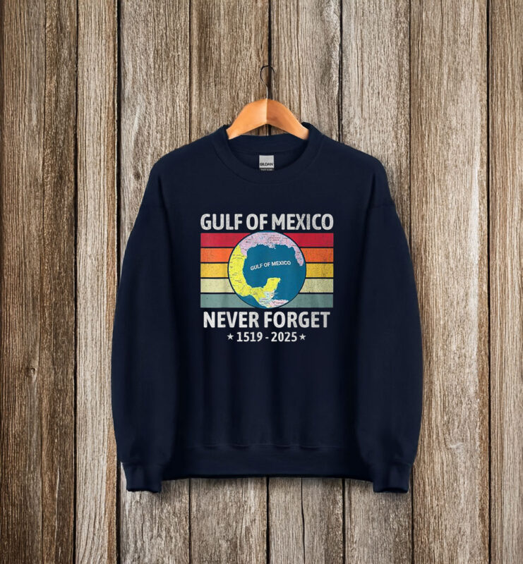 Gulf Of Mexico Never Forget 1519 2025 T-Shirt