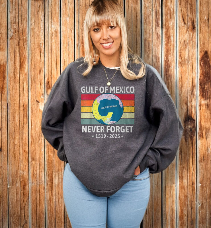 Gulf Of Mexico Never Forget 1519 2025 T-Shirt