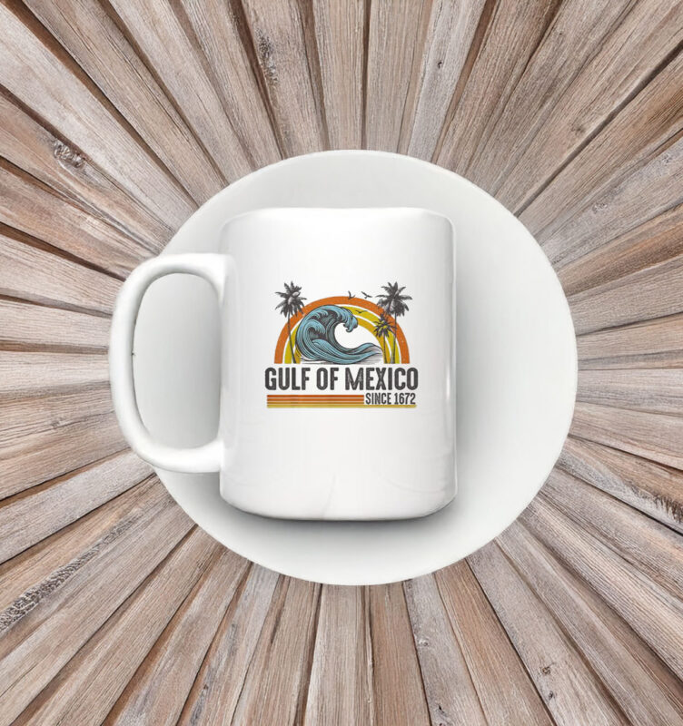 Gulf Of Mexico Since 1672 Vintage Beach Summer Vacation Men Mug
