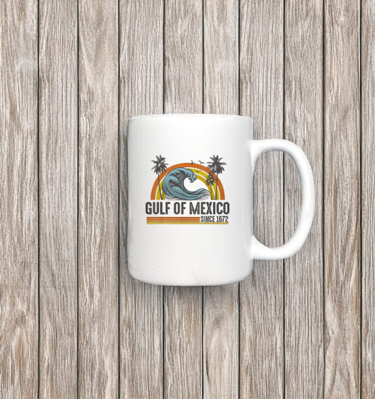 Gulf Of Mexico Since 1672 Vintage Beach Summer Vacation Men Mug