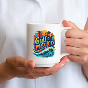 Gulf Of Mexico Surfing Beach Waves Tropical Sunset Coastal Mug
