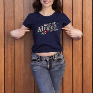 Gulf Of Mexico T Shirt - With Mexico Flag