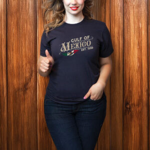 Gulf Of Mexico T Shirt - With Mexico Flag