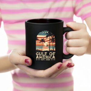 Gulf Of Usa America Est 2025 American Flag Gulf Mexico Mug