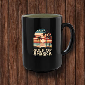 Gulf Of Usa America Est 2025 American Flag Gulf Mexico Mug