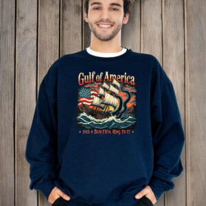 Gulf Of Usa America Flag Mexico Vintage Retro T-Shirt