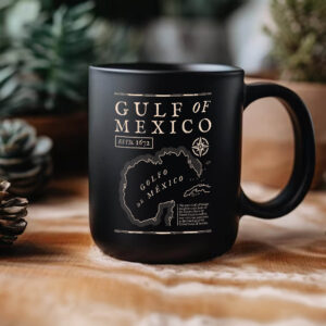 Gulf of Mexico 1672 Historic Map Mug