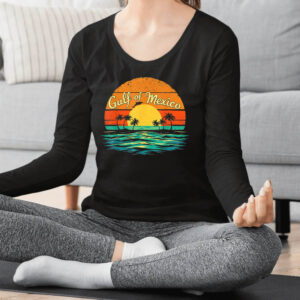 Gulf of Mexico Beach Palms Summer Vacation T-Shirt