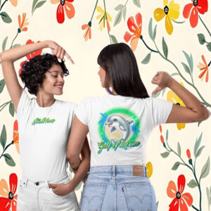 Gulf of Mexico Dolphin FDT Double Sided T-Shirt, Anti-Trump