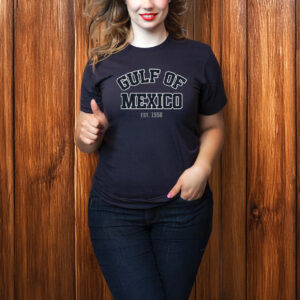 Gulf of Mexico Embroidered - Texas Alabama Mississippi Florida Beach est 1550 T-Shirt