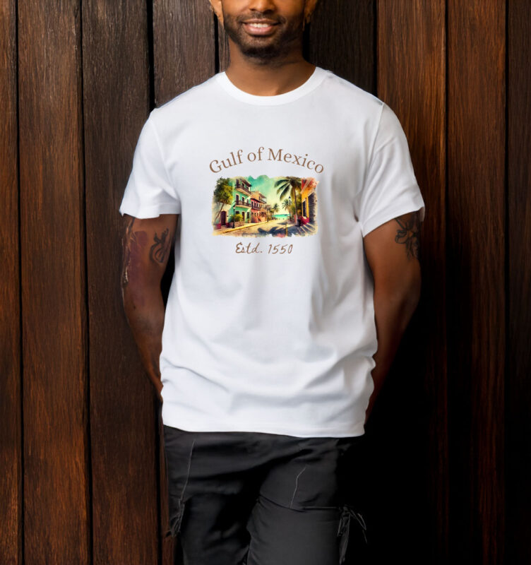 Gulf of Mexico Est 1550 Gulf Coast Historical Gulf of Mexico T-Shirt