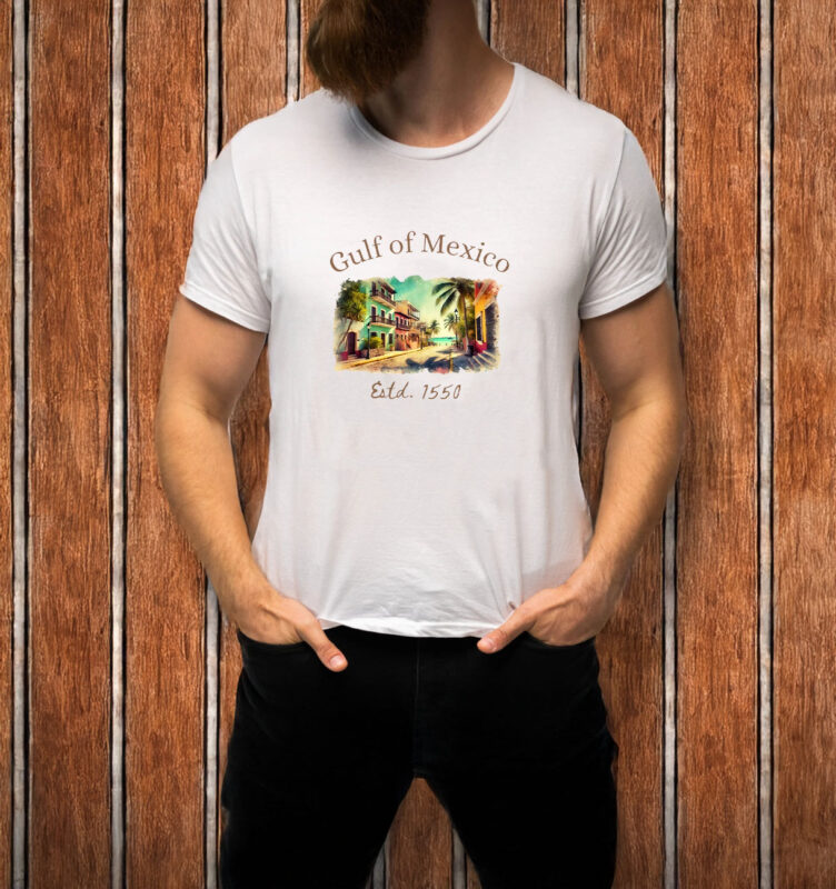 Gulf of Mexico Est 1550 Gulf Coast Historical Gulf of Mexico T-Shirt
