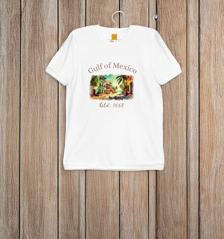 Gulf of Mexico Est 1550 Gulf Coast Historical Gulf of Mexico T-Shirt