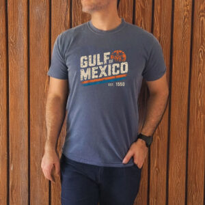 Gulf of Mexico Est 1550 Retro Vintage Beach T-Shirt
