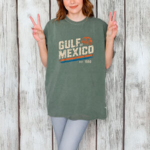 Gulf of Mexico Est 1550 Retro Vintage Beach T-Shirt