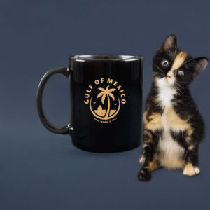 Gulf of Mexico Funny Holiday Vintage Sun Palm Trees Ocean Mug