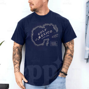 Gulf of Mexico Map Crewneck Shirt