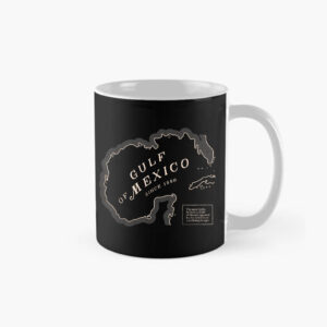 Gulf of Mexico Map Since 1550 Mug