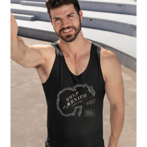 Gulf of Mexico Map Since 1550 Tank Top