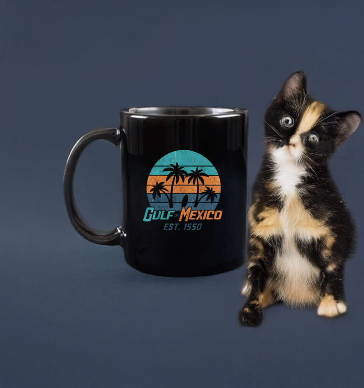 Gulf of Mexico Retro Vintage Beach Golfo de México Mug