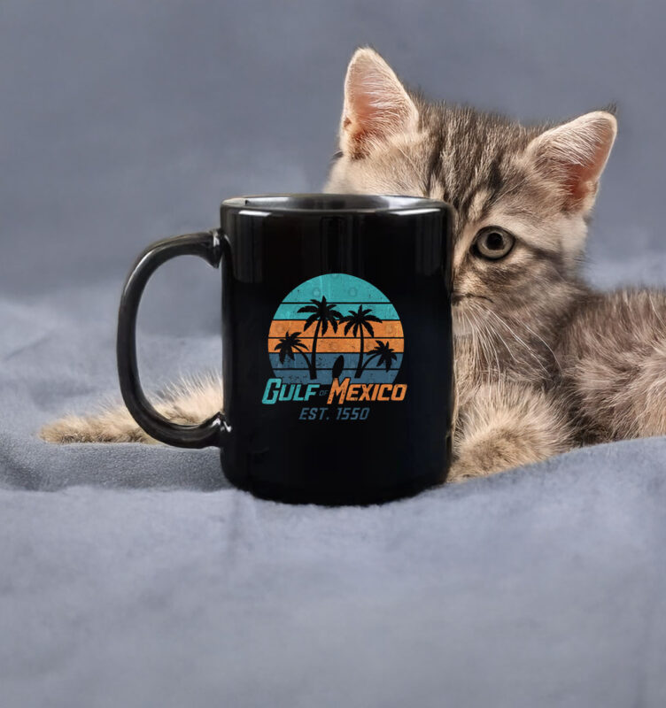 Gulf of Mexico Retro Vintage Beach Golfo de México Mug