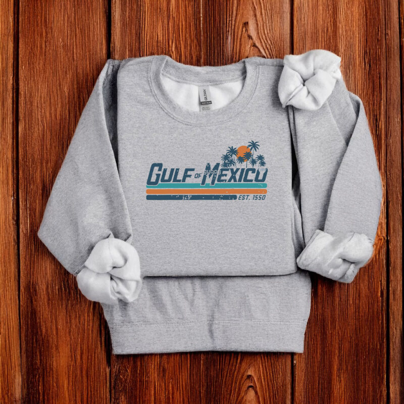 Gulf of Mexico Since 1550 Retro Vintage Beach T-Shirt