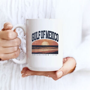 Gulf of Mexico Varsity Sunset Comfort Colors Mug