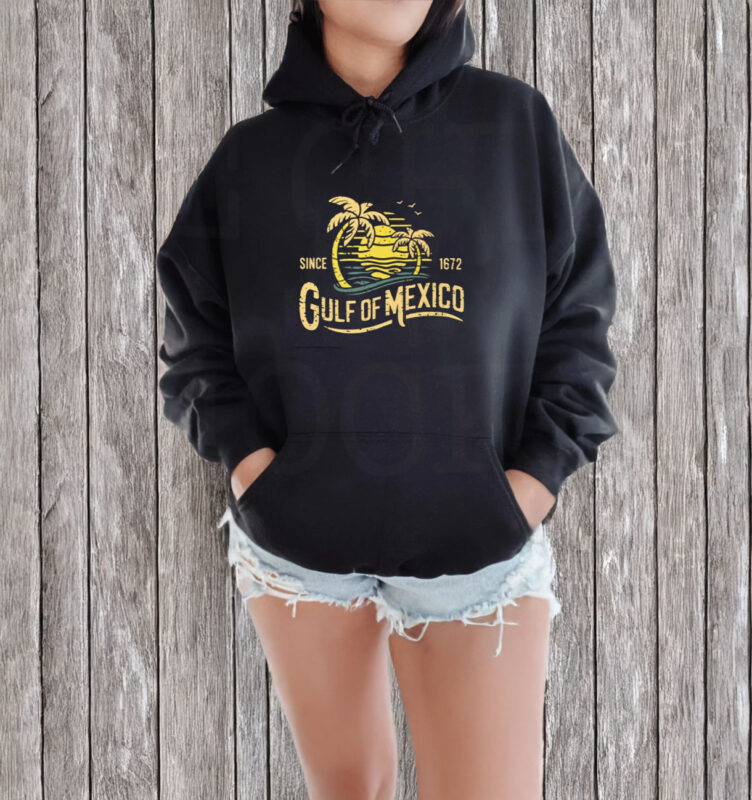 Gulf of Mexico Vintage Sunset Palm Trees Ocean Beach Retro Essential T-Shirt