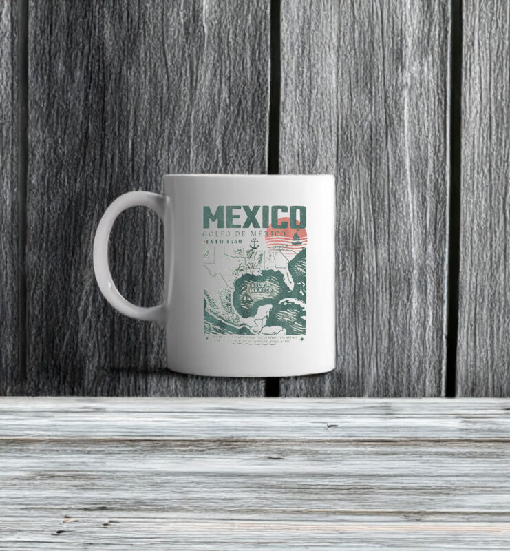 Mexico Golfo de México ESTD 1550 Mug