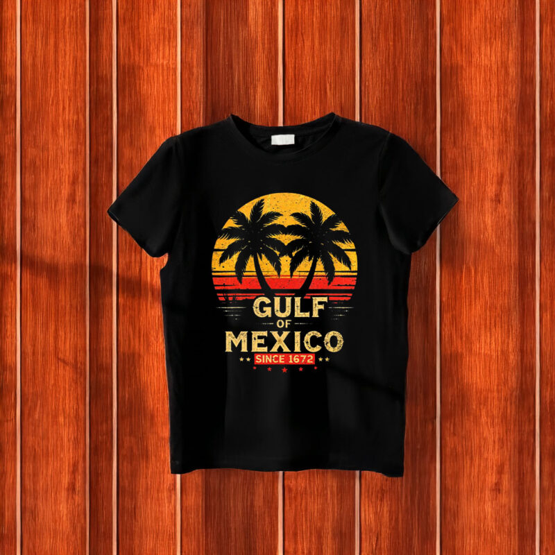 Offcial Gulf Of Mexico Retro Vintage Beach T-Shirt