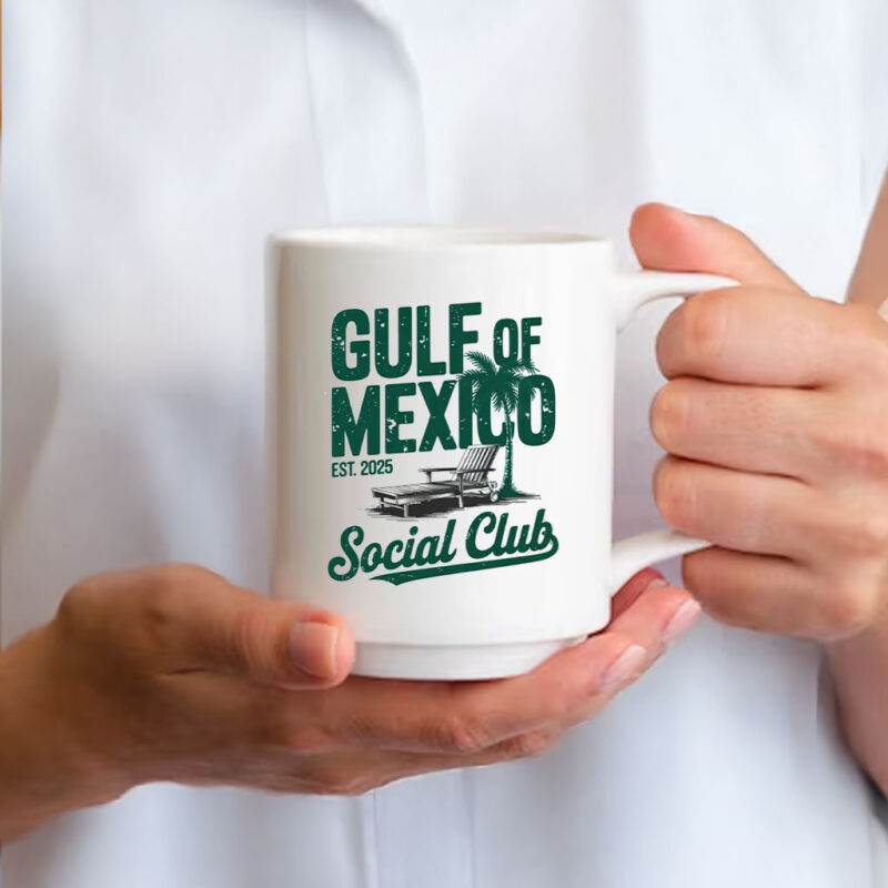 Offcial Gulf of Mexico EST 2025 Social Club Mug