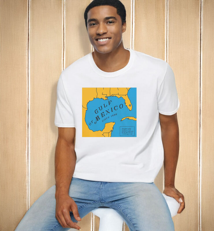 Official Gulf Of Mexico Since 1550 Historic Map T-Shirt