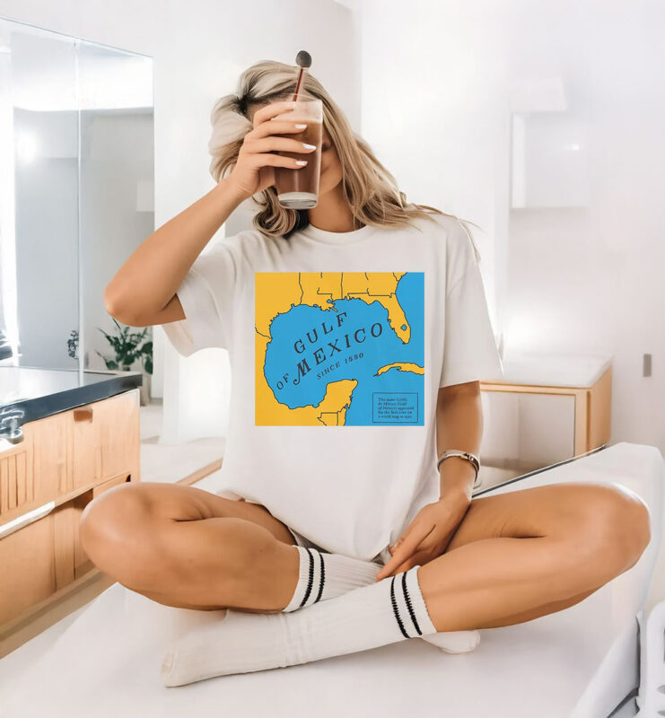 Official Gulf Of Mexico Since 1550 Historic Map T-Shirt