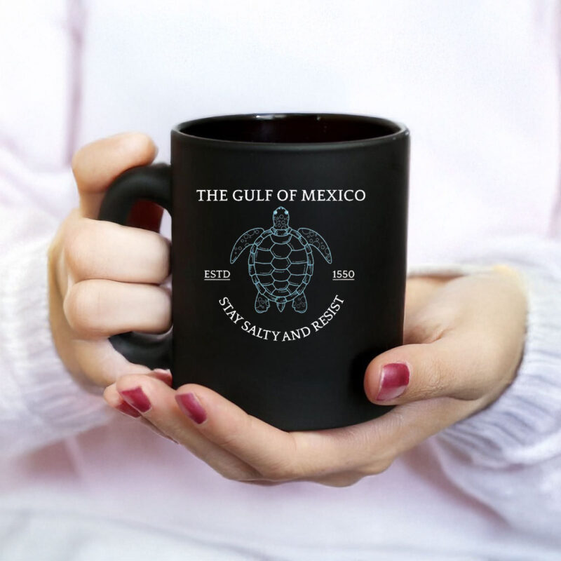 The Gulf Of Mexico ESTD 1550 Stay Saily And Resist Mug