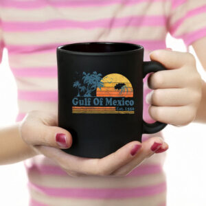 Vintage Gulf of Mexico Est 1550 Retro Beach Sunset Mug
