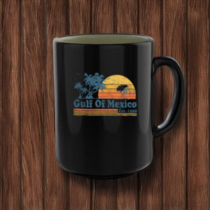 Vintage Gulf of Mexico Est 1550 Retro Beach Sunset Mug