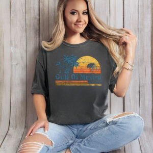 Vintage Gulf of Mexico Est 1550 Retro Beach Sunset T-Shirt