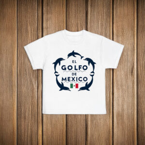 El Golfo De Mexico Dolphin Mexican Flag Gulf Of Mexico T-Shirt