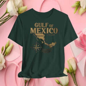 Golfo de México 1550 Retro, Gulf of Mexico T-Shirt