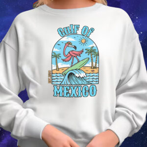 Good Gulf Of Mexico Est 1550 Flamingo Surf Beach T-Shirt