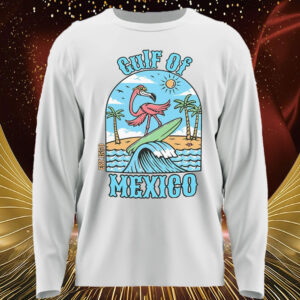 Good Gulf Of Mexico Est 1550 Flamingo Surf Beach T-Shirt