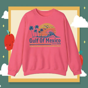 Retro Sunset Gulf Of Mexico Since 1550-2025 T-Shirt